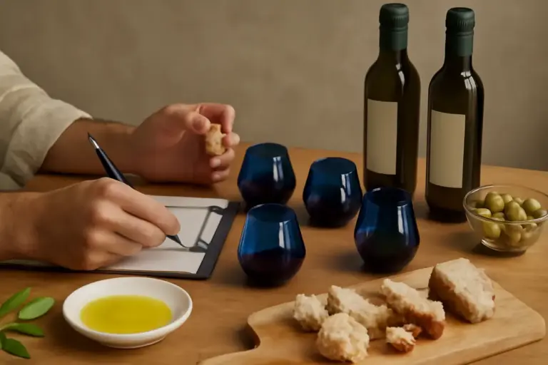 Come organizzare una degustazione di olio extravergine umbre: consigli per non confonderlo con un comune olio