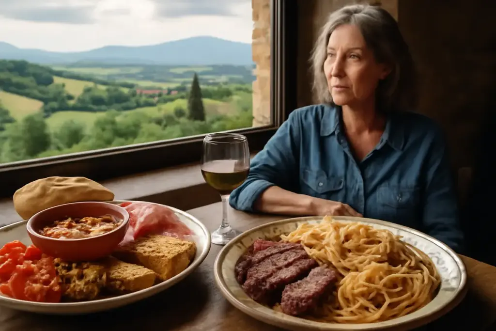 Avventure culinarie sul confine tra Umbria e Toscana: pietanze miste e storie di contaminazioni ancora vive nei sapori locali