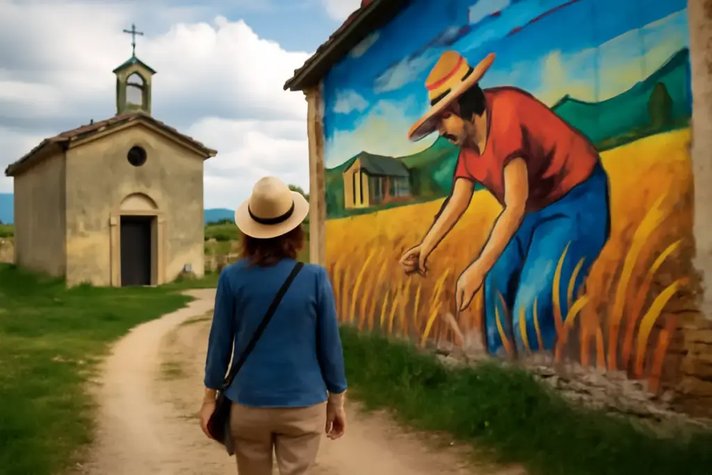 Passeggiata artistica tra cappelle e murales rurali: scoperte fuori rotta che rendono unico ogni itinerario